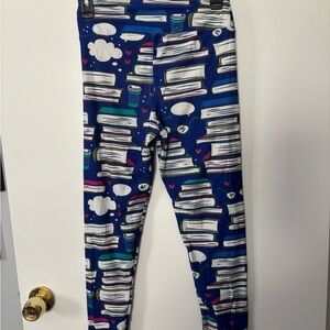 Fabulegs Blue Book Print Leggings